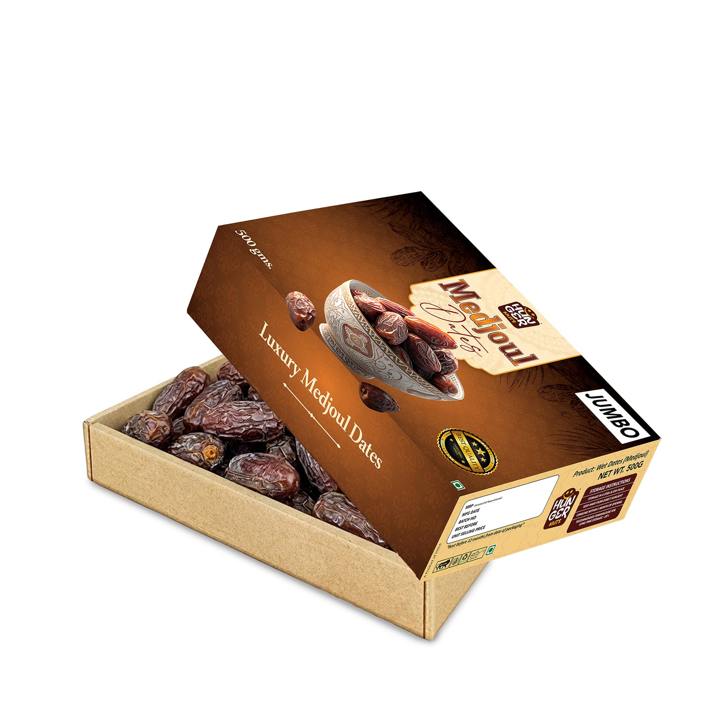 Hunger Jumbo Medjool Dates (Khajoor)