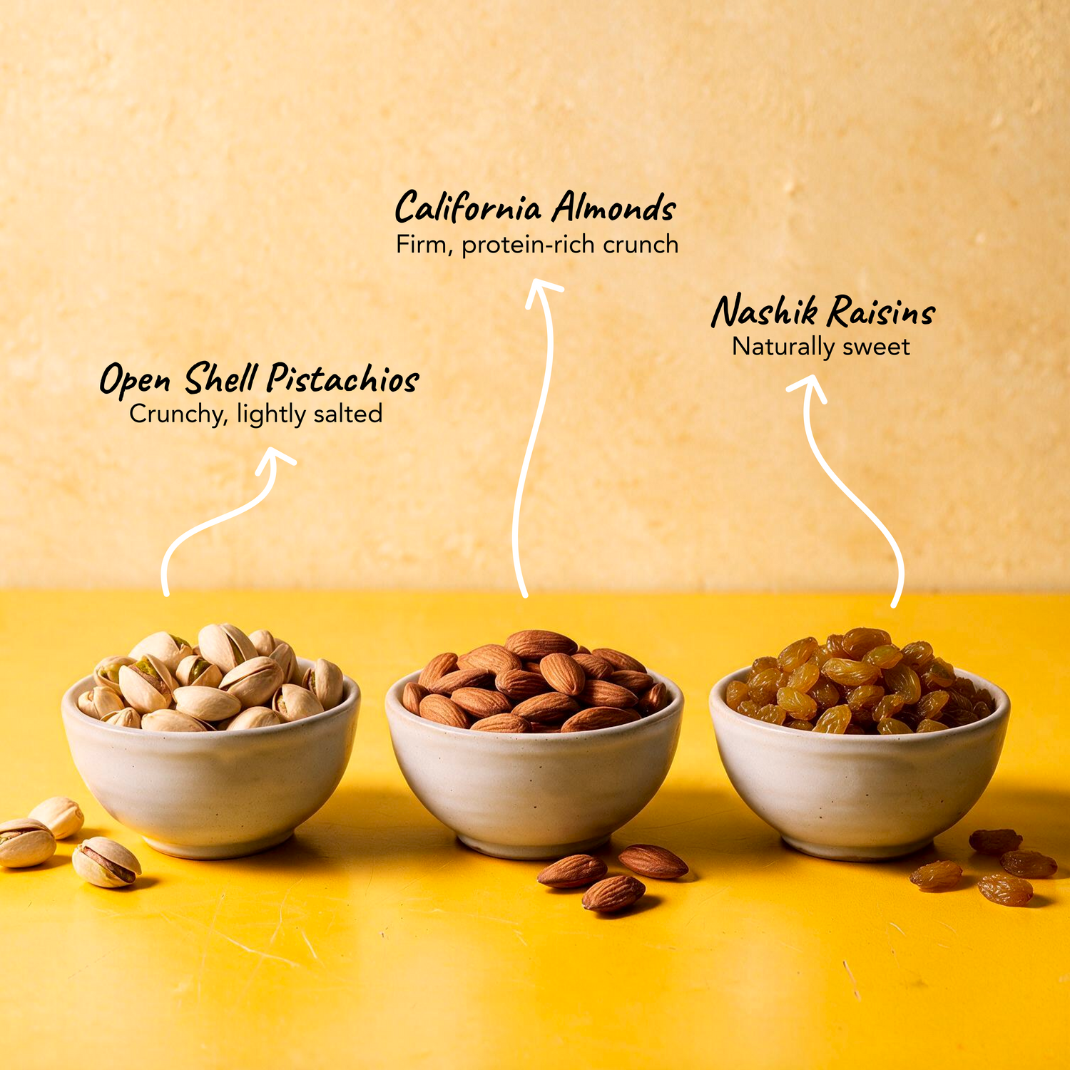 Almond 500g + Pistachio 250g + Raisin 250g Combo Pack