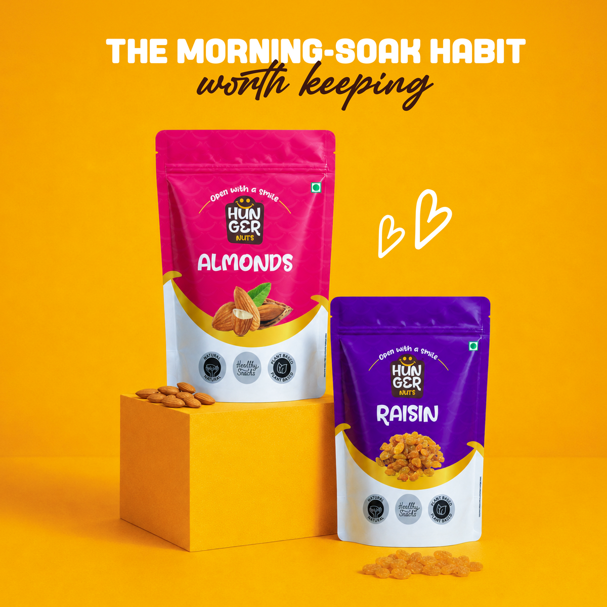 Raisin 500g + Almond 500g Combo Pack