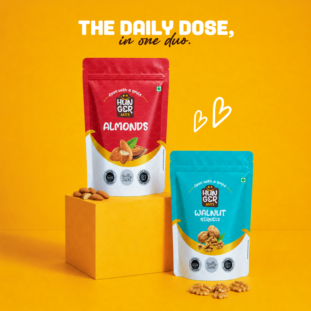 Almond 250g + Walnut 250g Combo Pack
