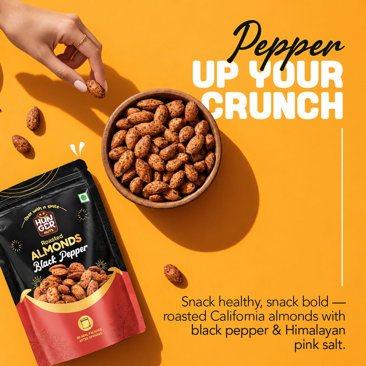 Roasted Black Pepper Almonds